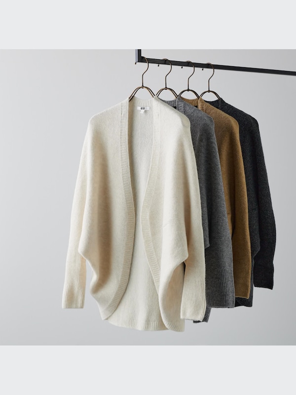 3D Knit Souffle Yarn Long-Sleeve Cardigan