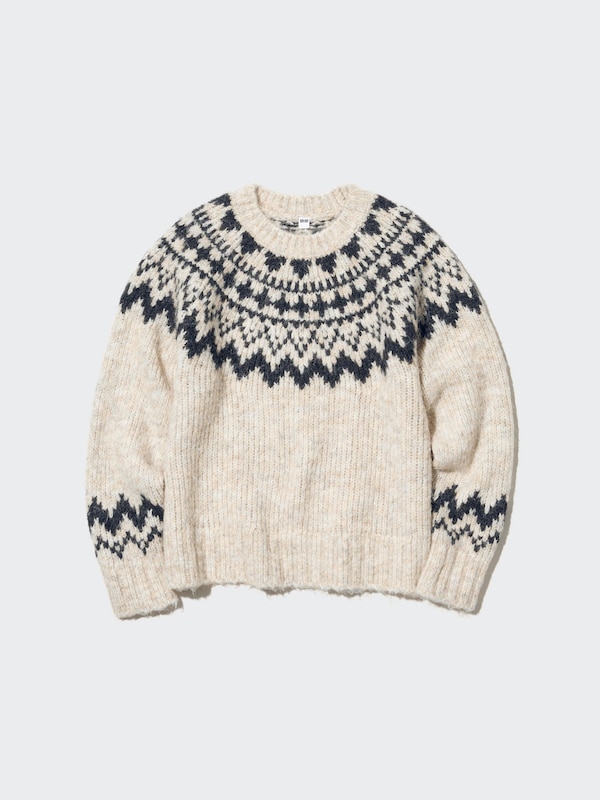 FAIR ISLE CREW NECK SWEATER
