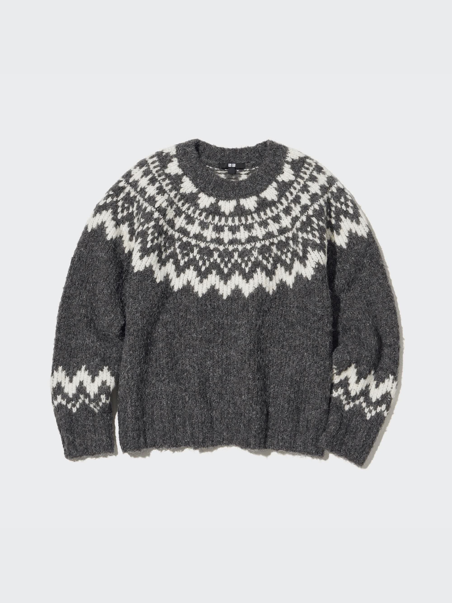 Crew Neck Long-Sleeve Sweater (Fair Isle) | UNIQLO US