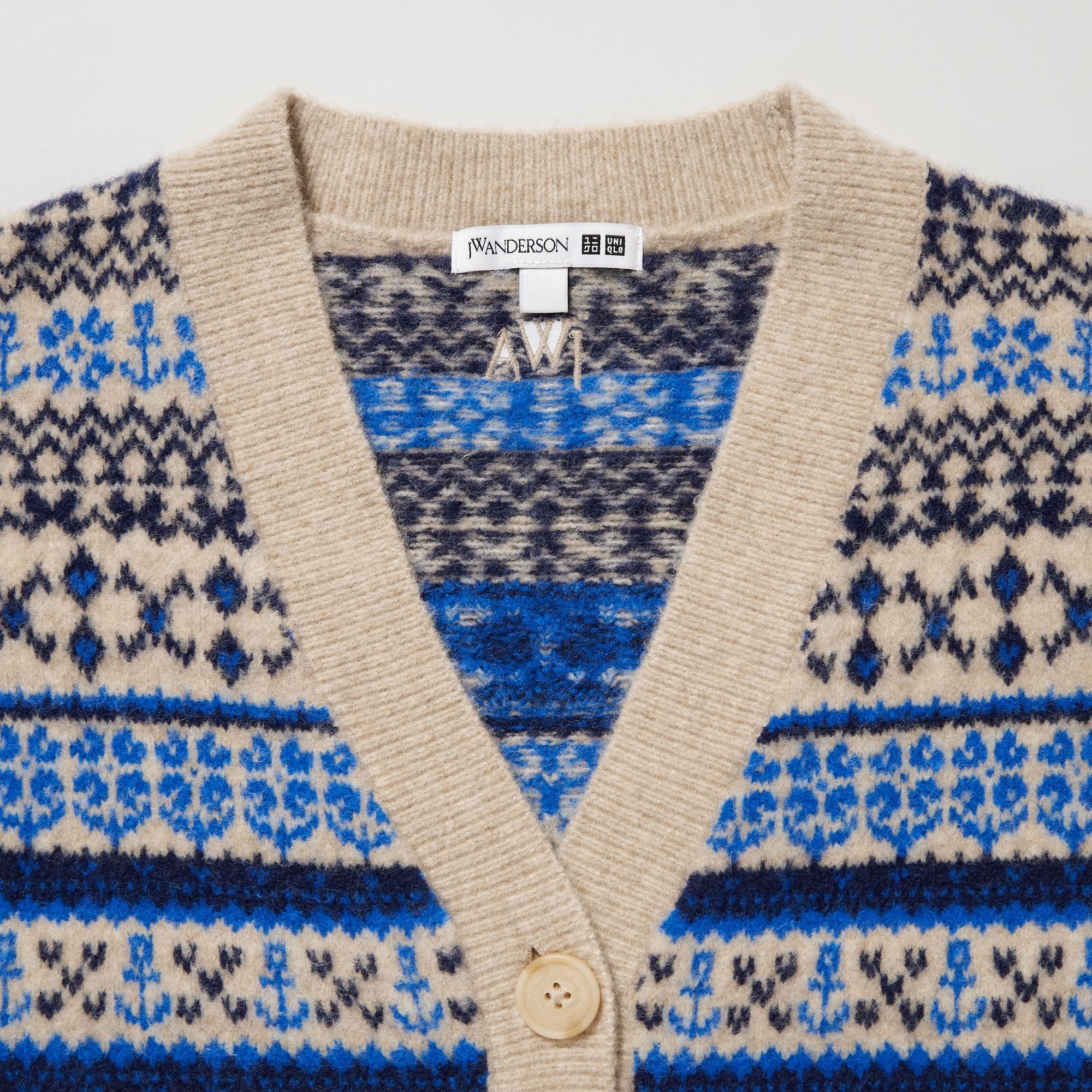 JW Anderson Soufflé Fair Isle Cardigan UNIQLO