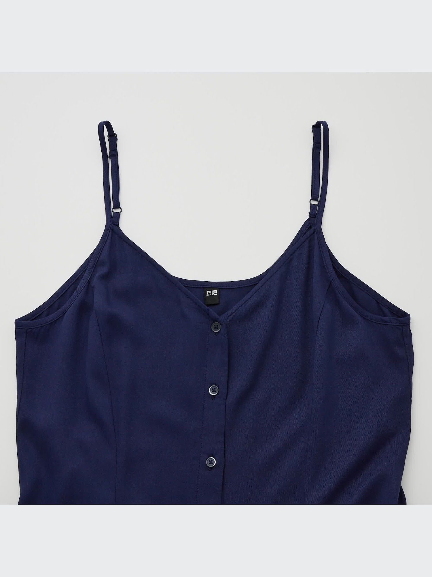Uniqlo Women Printed Button Down Camisole Flare Dress Off
