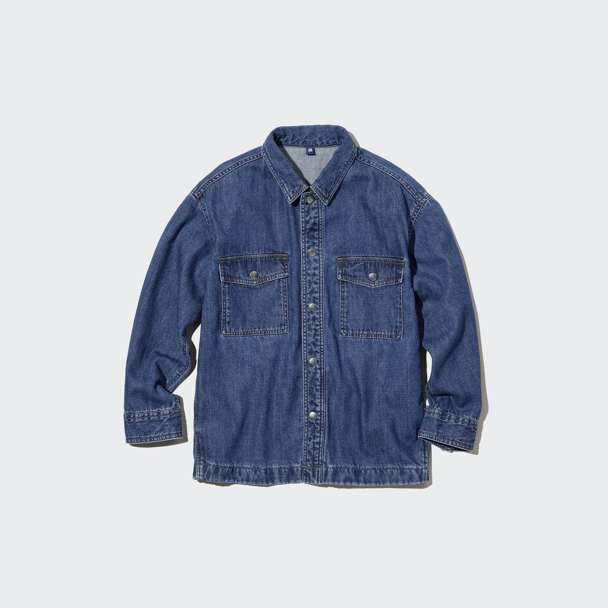 Denim shirt uniqlo sale