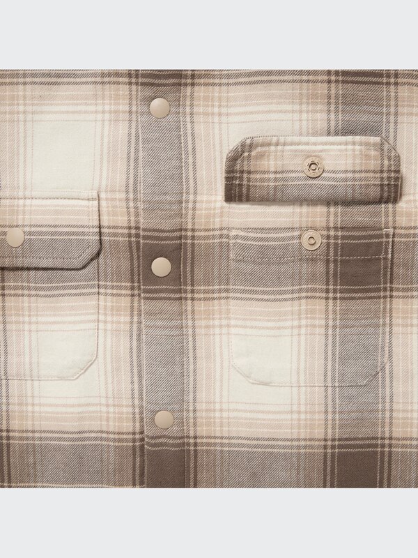 Pile-Lined Flannel Shirt Jacket