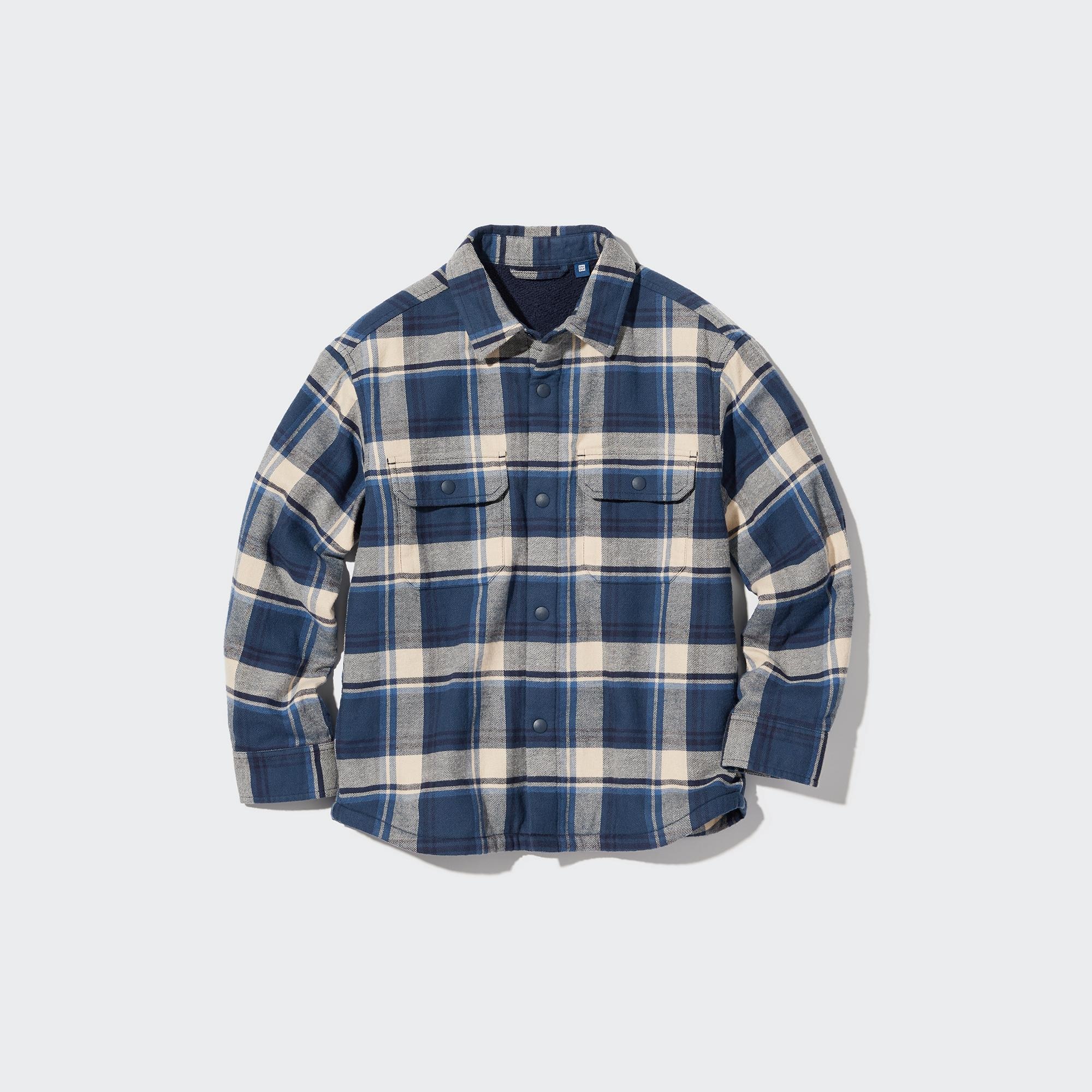 blue flannel shirt