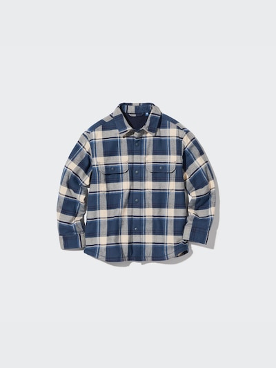 Pile-Lined Flannel Shirt Jacket