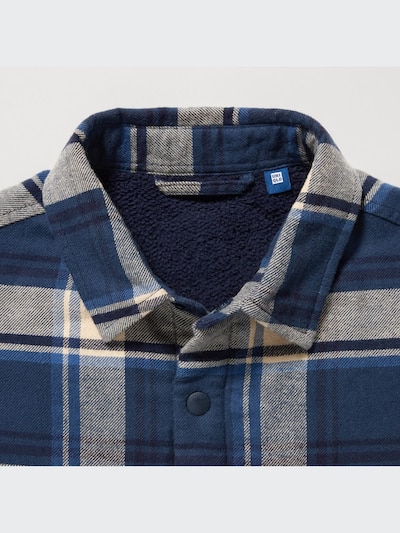 Pile-Lined Flannel Shirt Jacket
