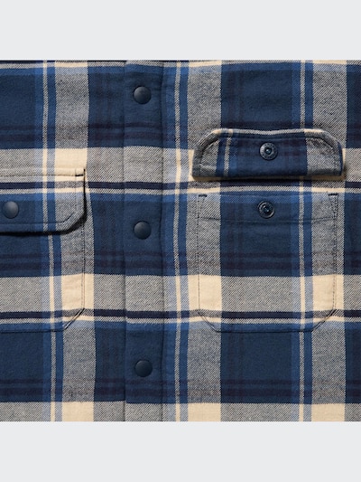 Pile-Lined Flannel Shirt Jacket