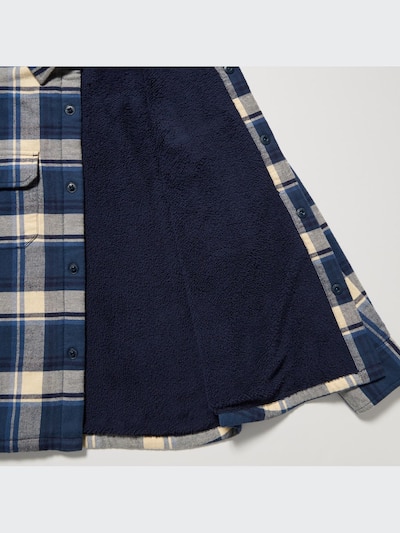 Pile-Lined Flannel Shirt Jacket