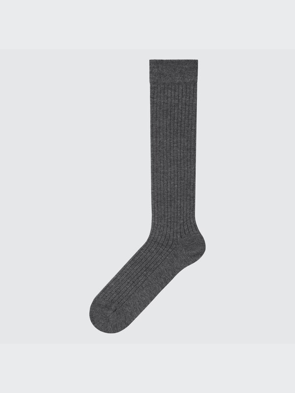 HEATTECH Wide Ribbed Knee High Socks