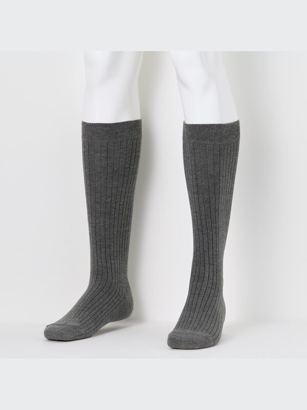 HEATTECH Wide Ribbed Knee High Socks