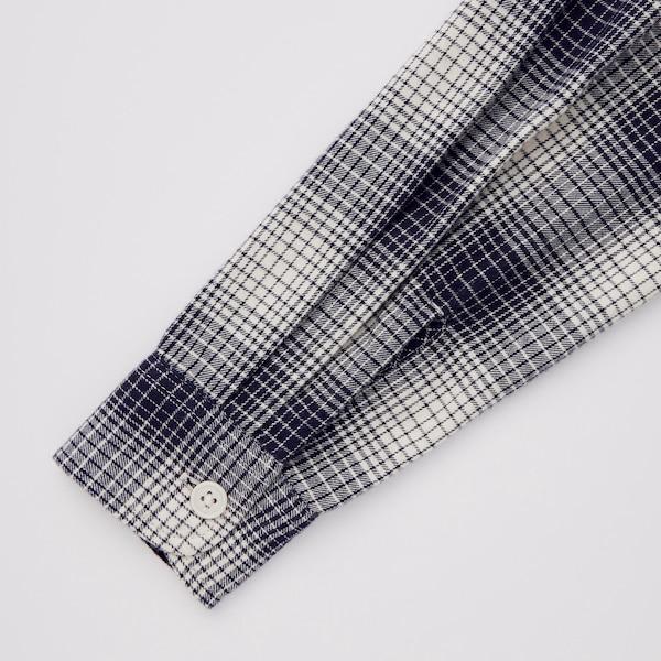 Checked Flannel Long-Sleeve Belted Dress (Ines de la Fressange) | UNIQLO US