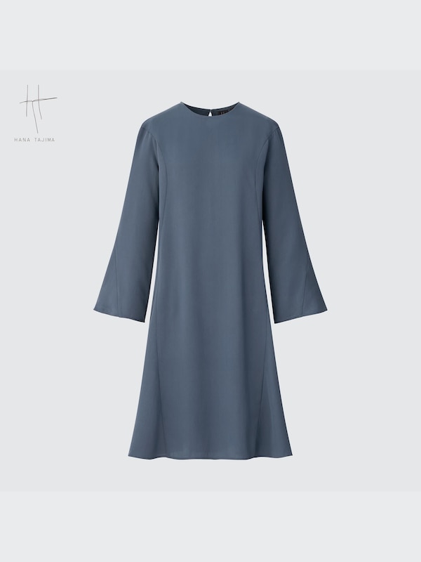 Long-Sleeve Flare Mini Dress (Hana Tajima)