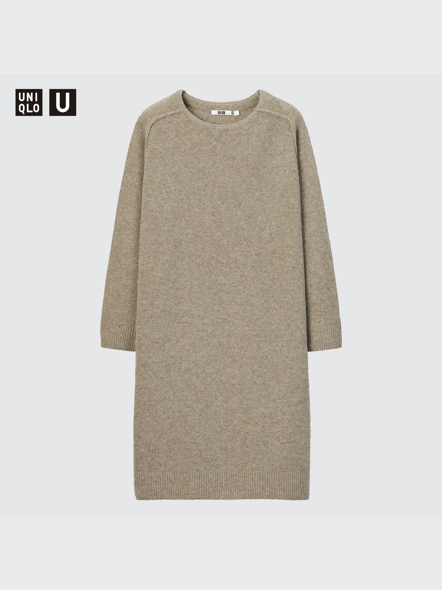 Ready go to ... https://www.uniqlo.com/us/en/products/E452134-000/00?colorDisplayCode=53u0026sizeDisplayCode=003 [ U Premium Lambswool Crew Neck Long-Sleeve Dress | UNIQLO US]