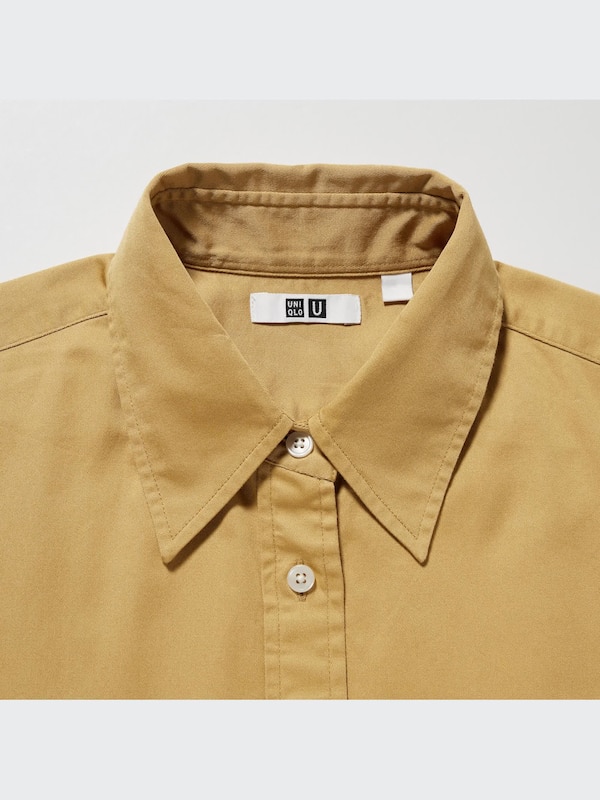 U Long-Sleeve Shirt Dress