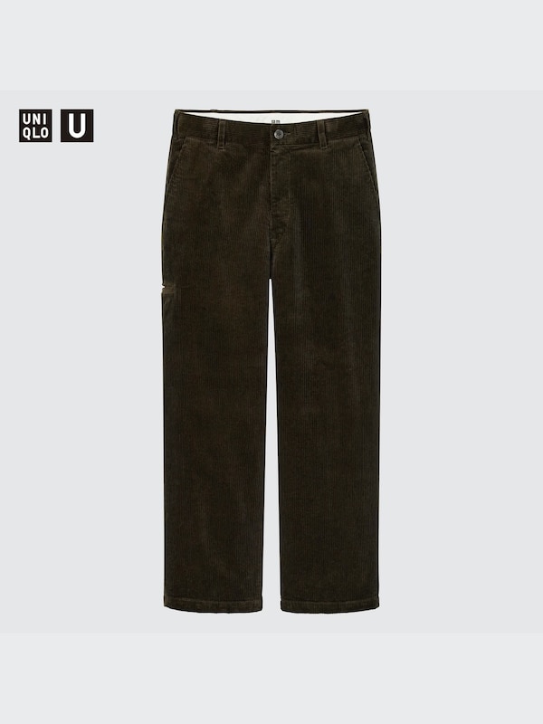 U Corduroy Wide-Fit Work Pants