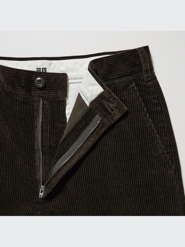 U Corduroy Wide-Fit Work Pants