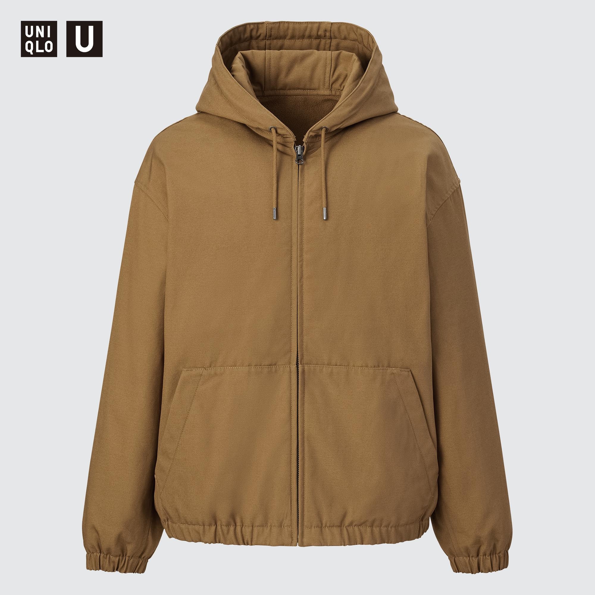 cotton zip up blouson