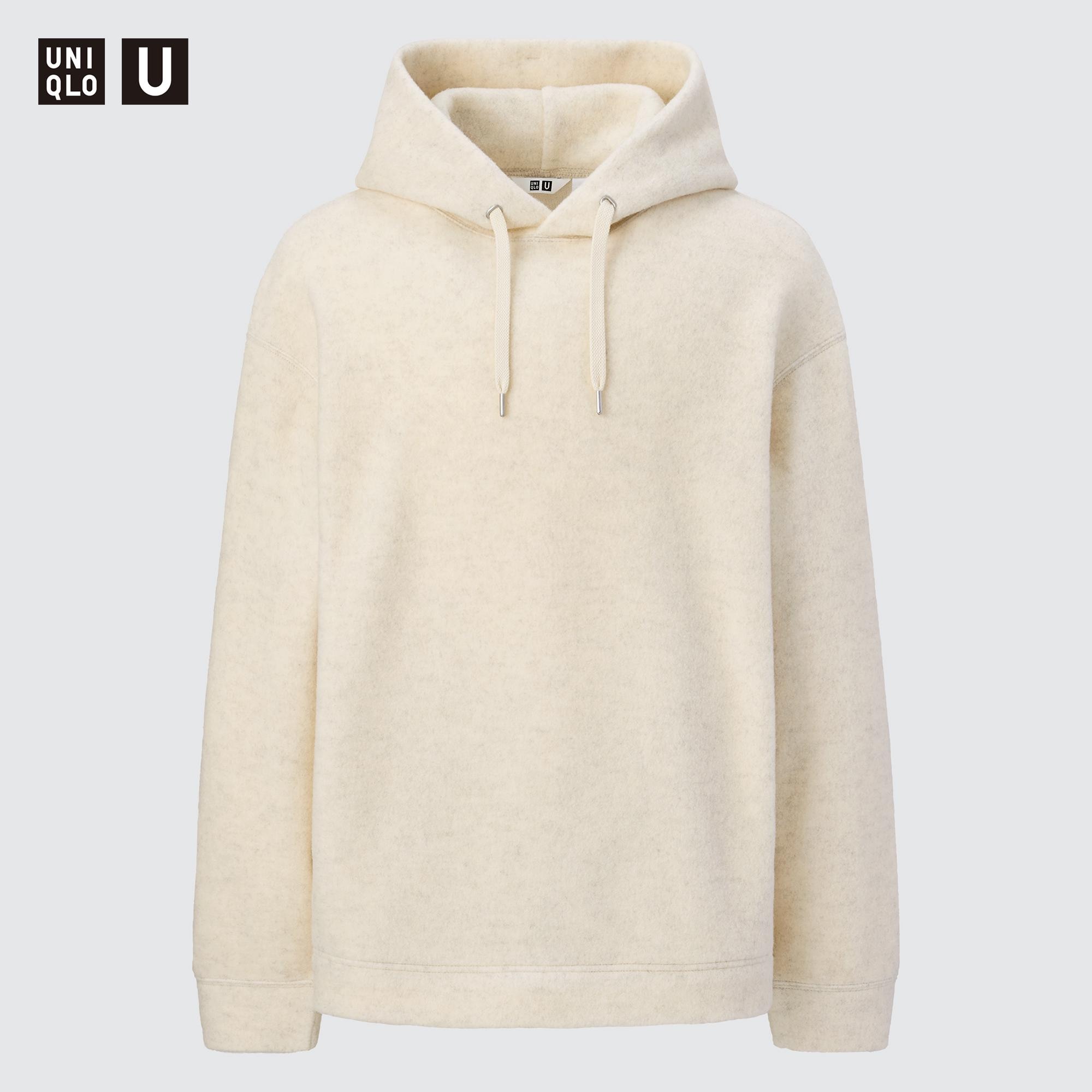 U Wide Fitted Fleece Pullover Hoodie UNIQLO US