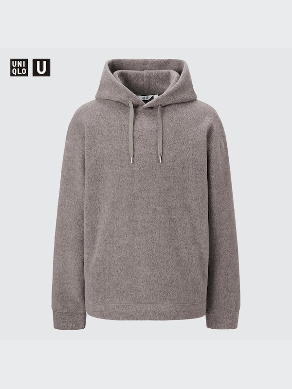 U Wide Fitted Fleece Pullover Hoodie