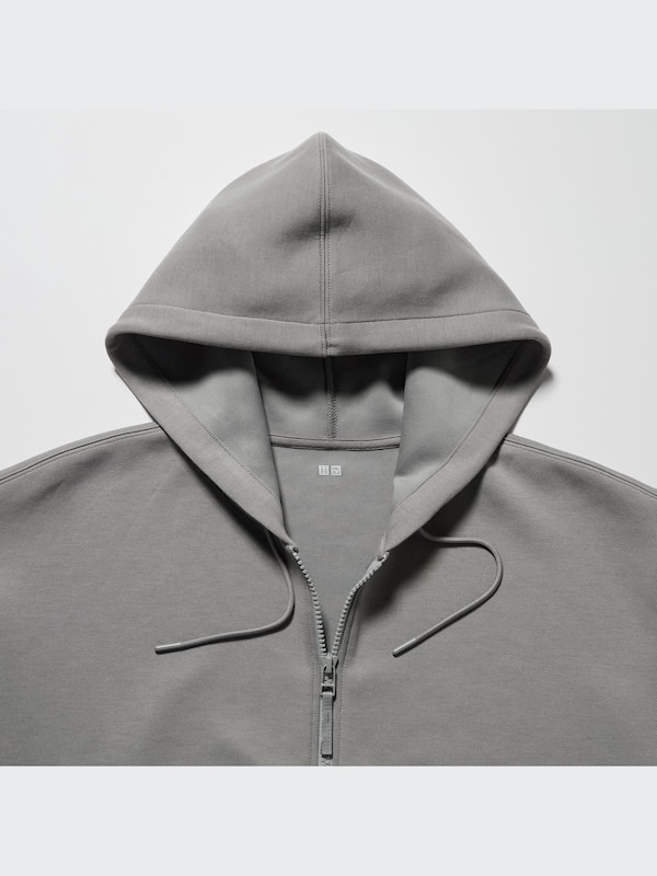 Dry Sweat Cropped Full-Zip Long-Sleeve Hoodie