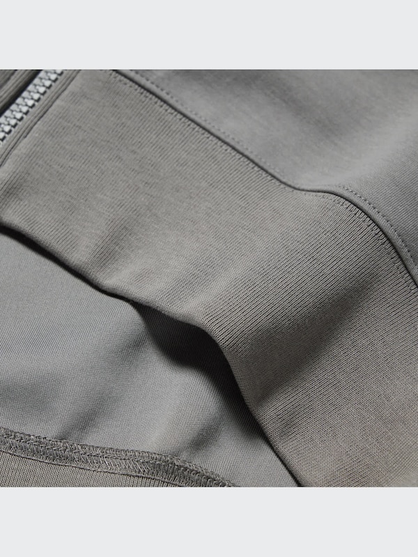 Dry Sweat Cropped Full-Zip Long-Sleeve Hoodie