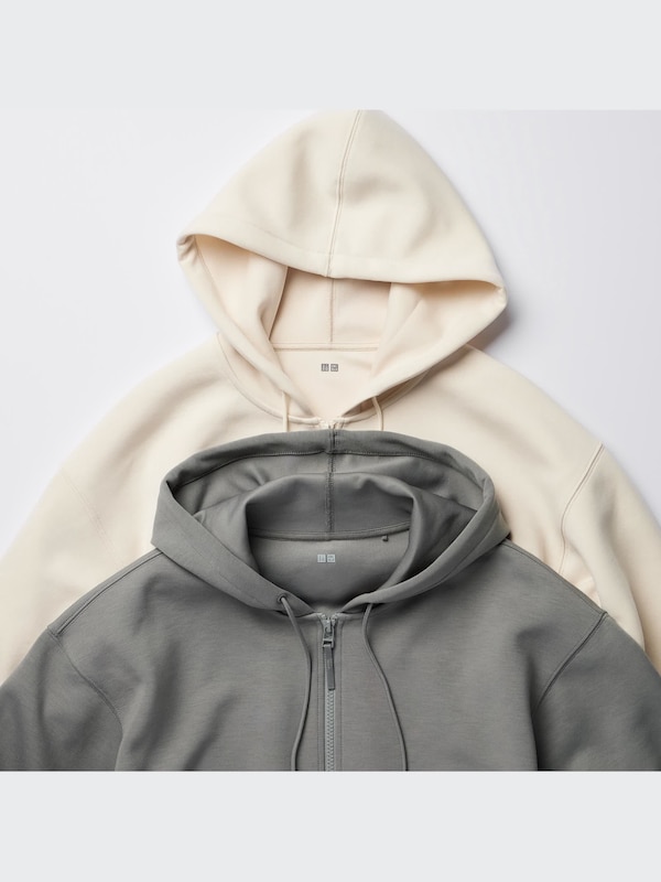 Dry Sweat Cropped Full-Zip Long-Sleeve Hoodie