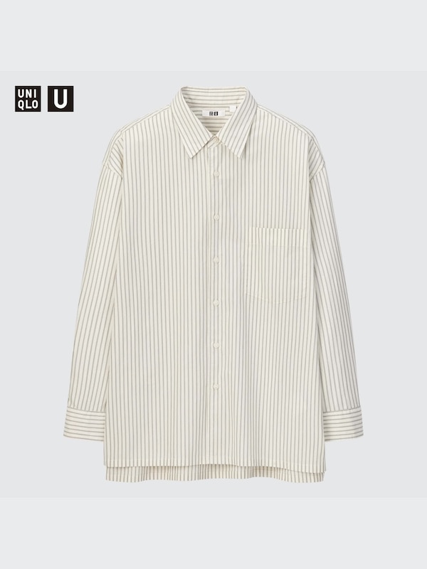 UNIQLO U OVERSIZED STRIPED SHIRT