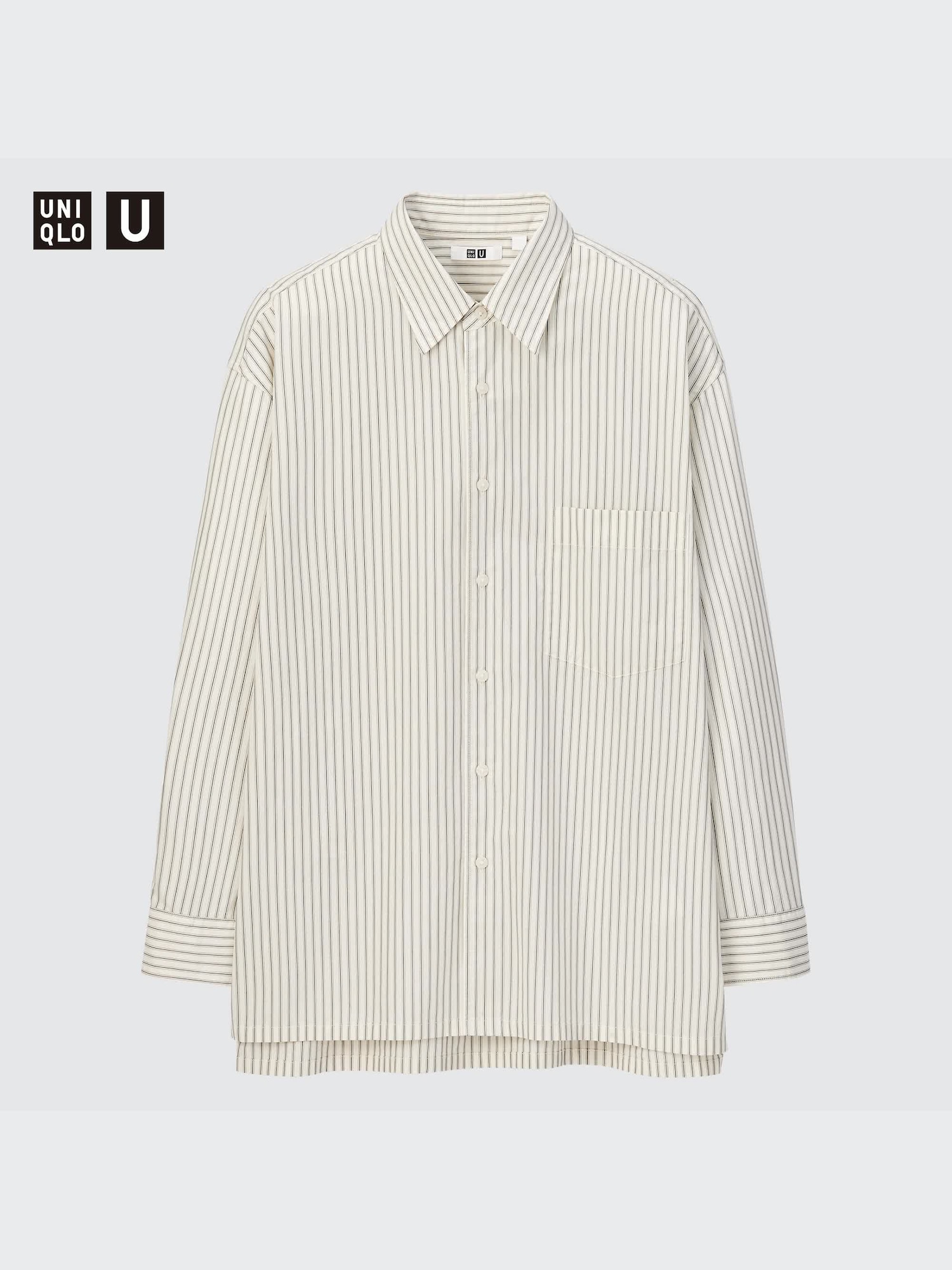 YOKE ヨーク OVER SIZE STRIPE SHIRTS 20SS U Oversized Striped Long-Sleeve Shirt | UNIQLO US