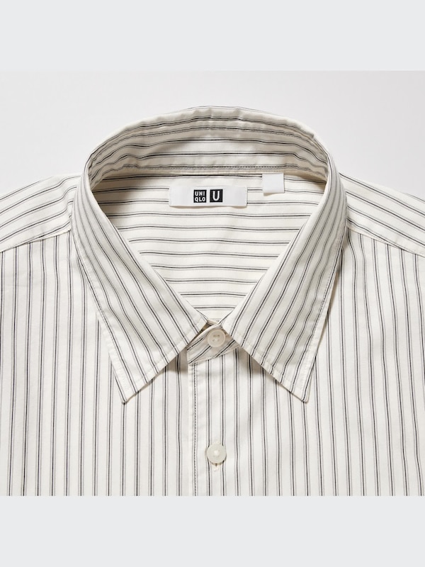 U Oversized Striped Long-Sleeve Shirt
