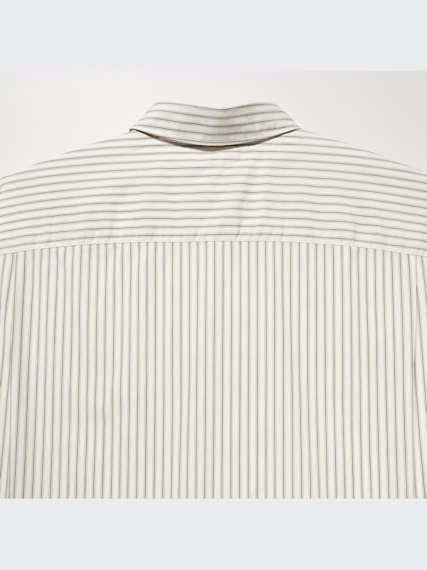 U Oversized Striped Long-Sleeve Shirt