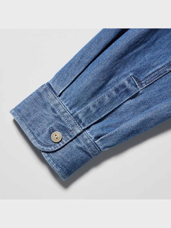 CHEMISE EN DENIM MANCHES LONGUES