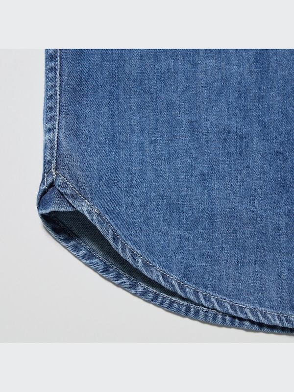 CHEMISE EN DENIM MANCHES LONGUES