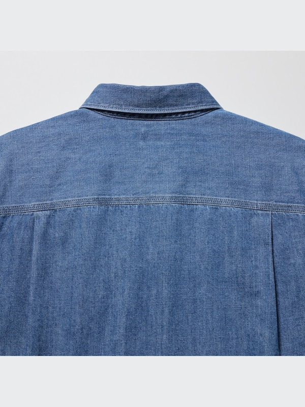 CHEMISE EN DENIM MANCHES LONGUES