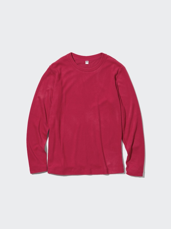 HEATTECH Fleece Crew Neck Long-Sleeve T-Shirt