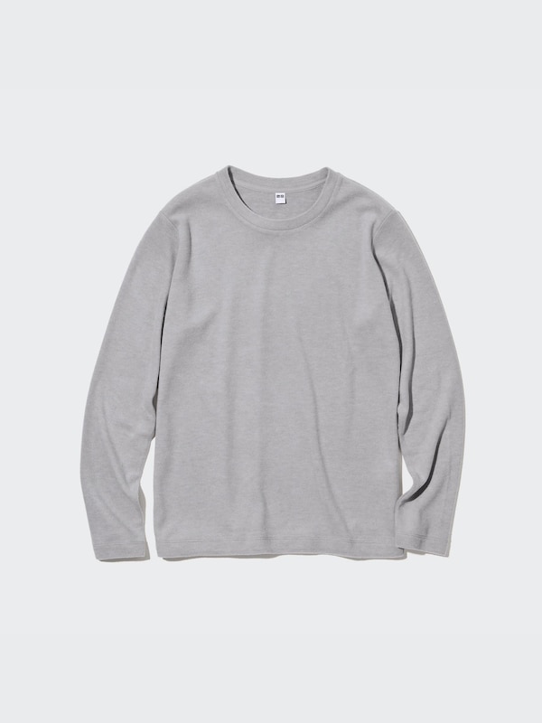 HEATTECH Fleece Crew Neck Long-Sleeve T-Shirt | UNIQLO US