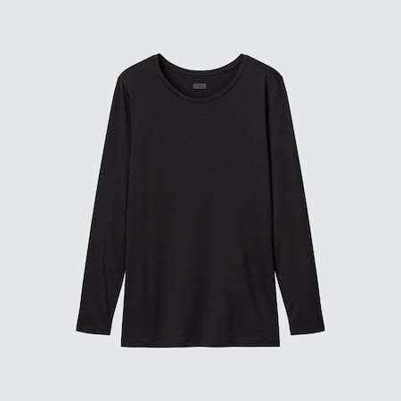 HEATTECH Crew Neck Long Sleeved Thermal Top | UNIQLO