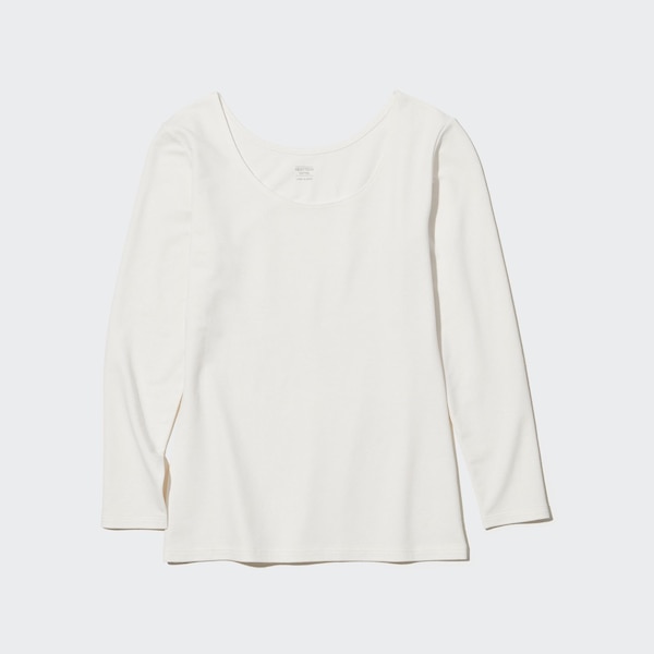 HEATTECH Cotton Scoop Neck Long-Sleeve T-Shirt (Extra Warm) (2022 ...