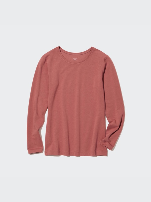 HEATTECH Cotton Crew Neck Long-Sleeve T-Shirt (Extra Warm) (2022 Edition)