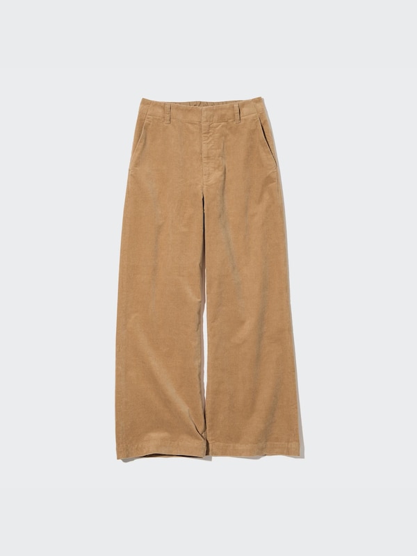 Wide-Fit Corduroy Pants