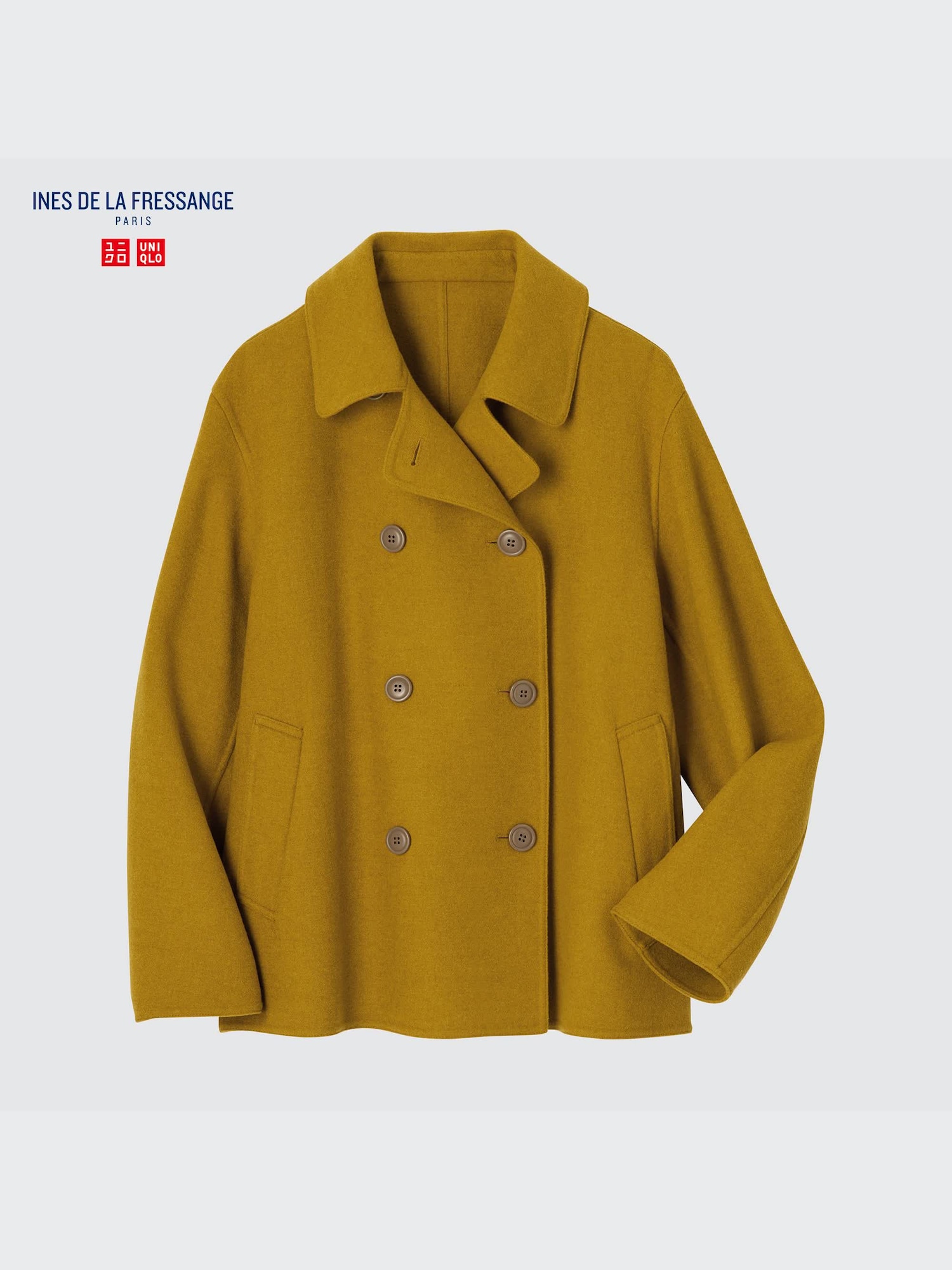 Ines de la fressange uniqlo hot long chester coat Women’s Small