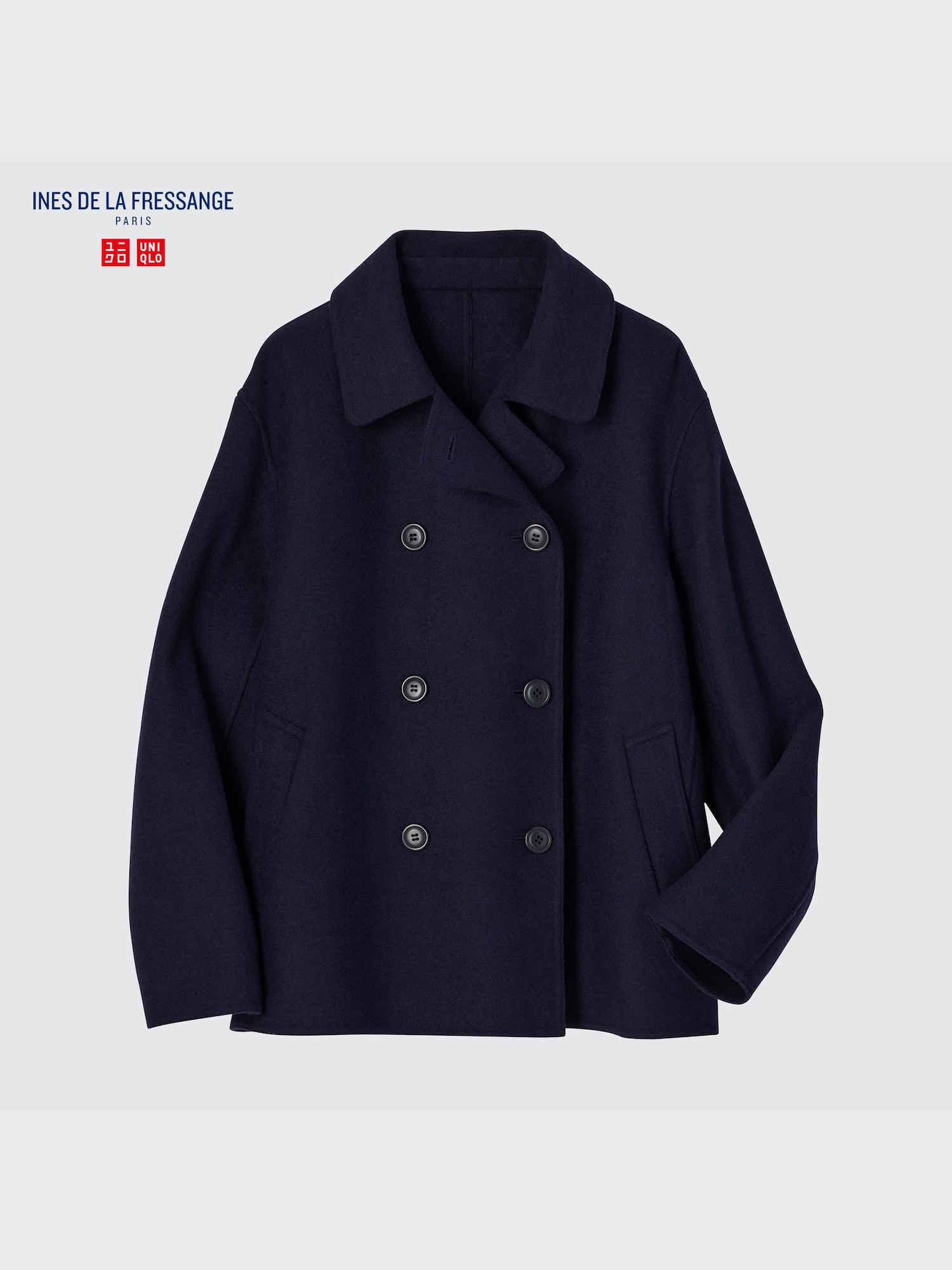 Uniqlo Ines De La deals Fressange Women Oatmeal Peacoat - XS