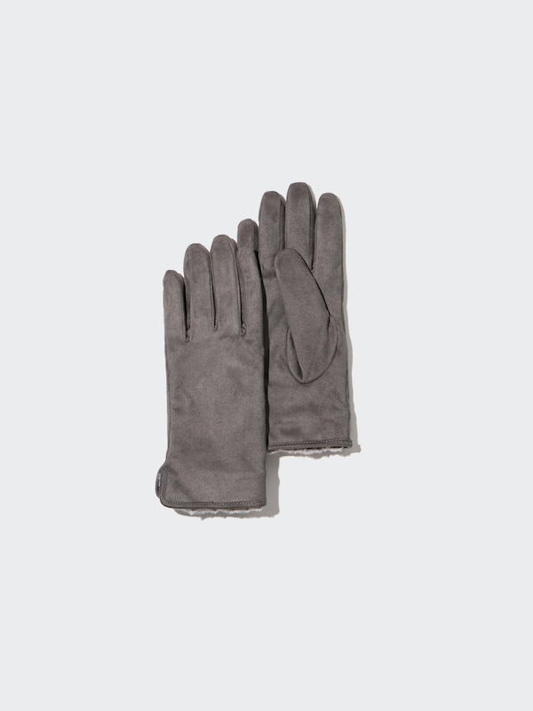 Faux-Shearling Cuffs Gloves