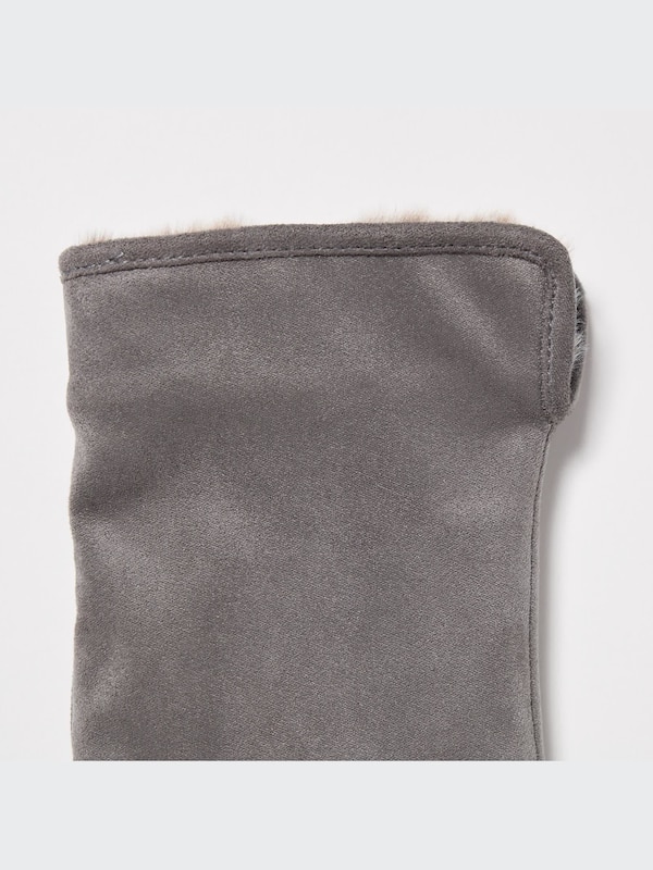 Faux-Shearling Cuffs Gloves