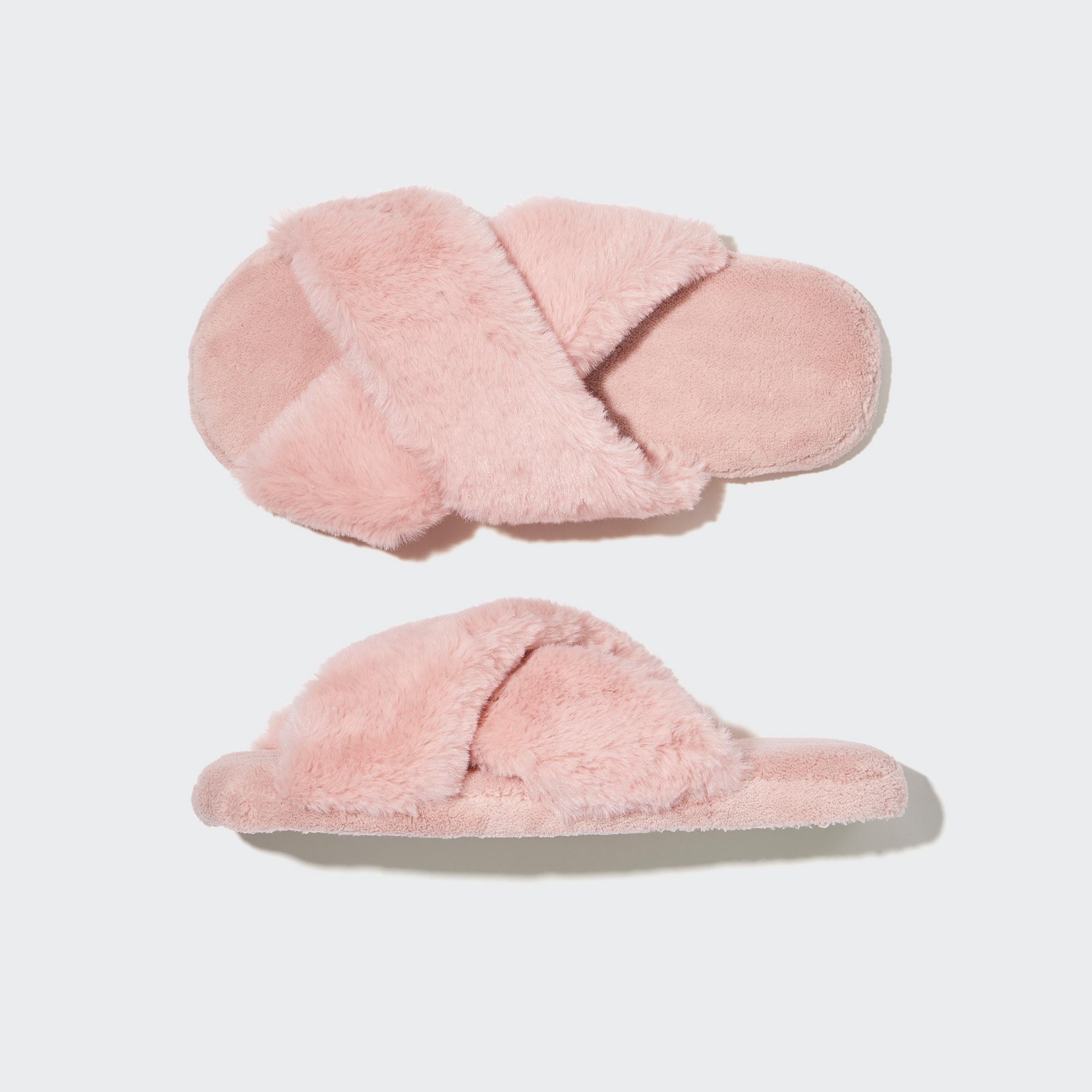 Fuzzy Slippers - Pink