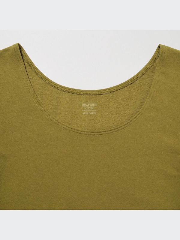 HEATTECH COTTON SCOOP NECK T-SHIRT (EXTRA WARM)