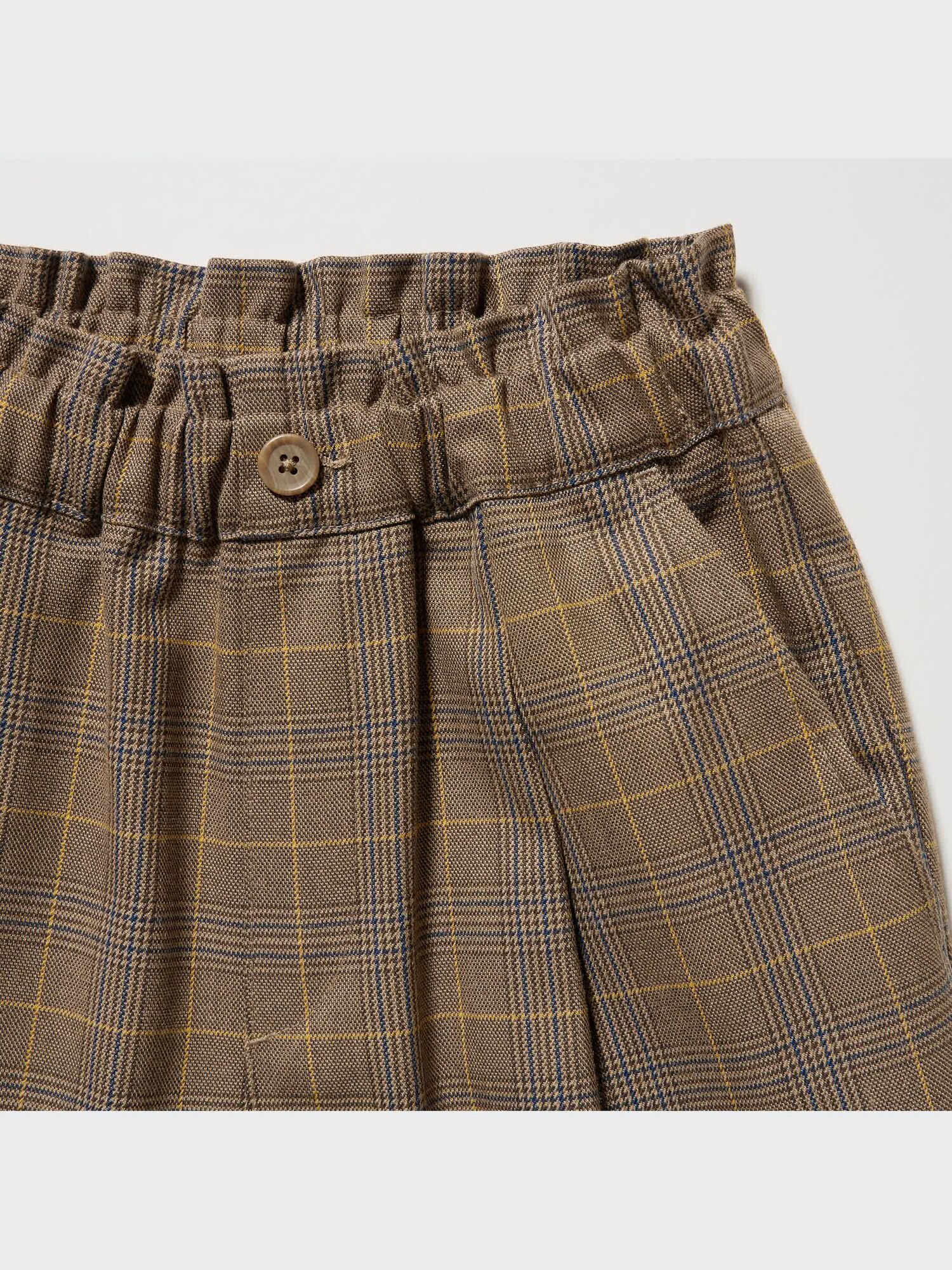 Tuck Wide Tapered Pants (Glen Plaid) | UNIQLO US