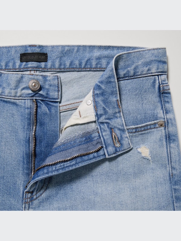 Distressed Slim-Fit Jeans