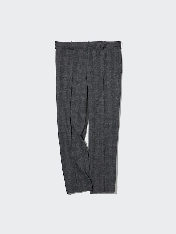 Smart Ankle Pants 2-Way Stretch | Glen-Check | Tall