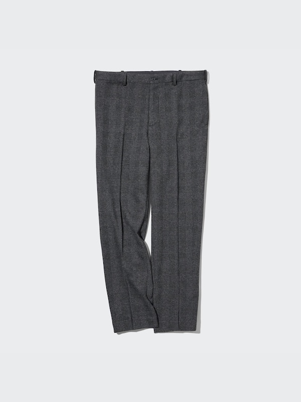 Smart Ankle Pants 2-Way Stretch | Glen-Check | Tall