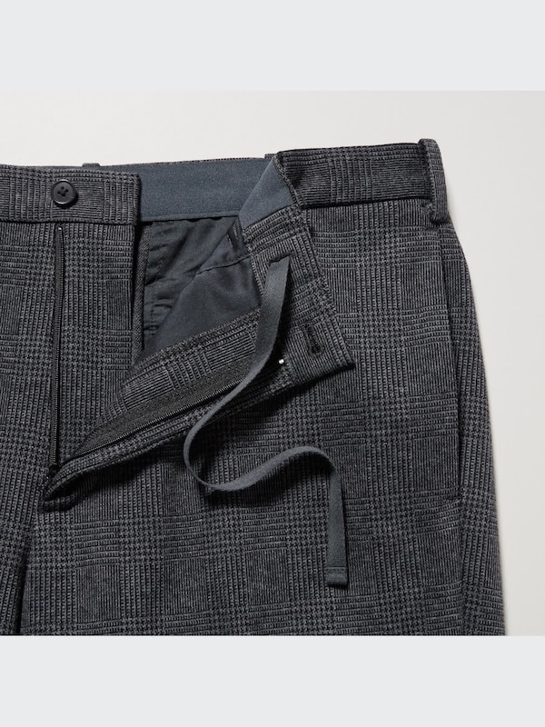 Smart Ankle Pants 2-Way Stretch | Glen-Check | Tall